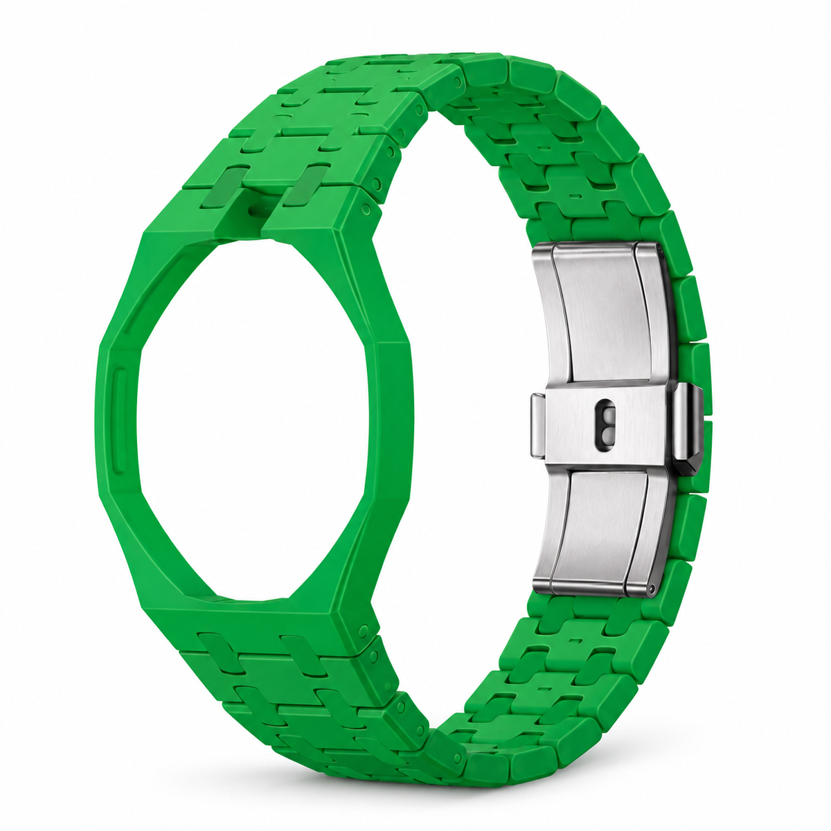 OctaLink — Vert — boîtier et bracelet seuls sur fond blanc