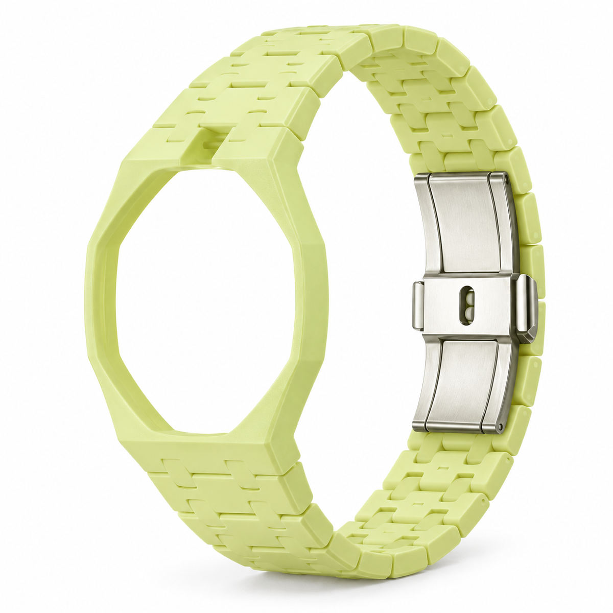 OctaLink — Vert pastel — boîtier et bracelet seuls sur fond blanc