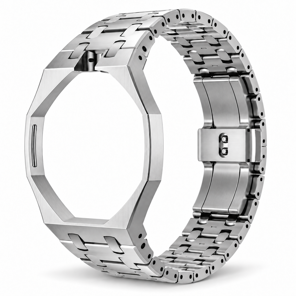 Gris — bracelet adaptateur métal vue studio