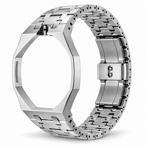 Gris — bracelet adaptateur métal vue studio