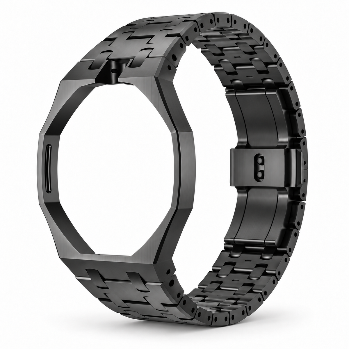 Noir — bracelet adaptateur métal vue studio