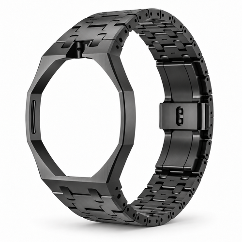 Noir — bracelet adaptateur métal vue studio